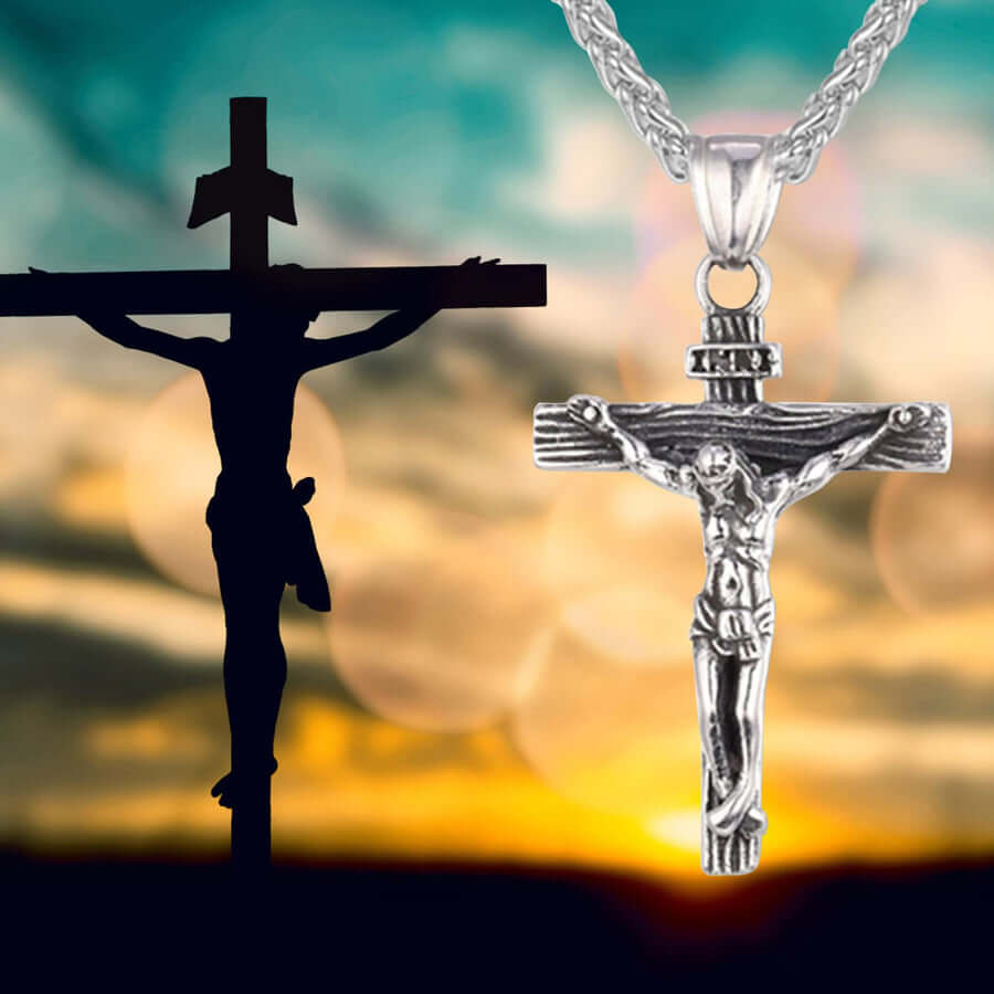 "Life Of Christ" Jesus Cross Necklace