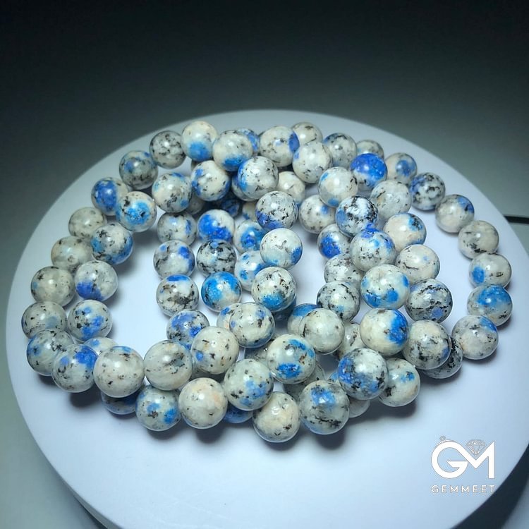 Natural Azurite 11mm Beads Energy Stone Bracelet