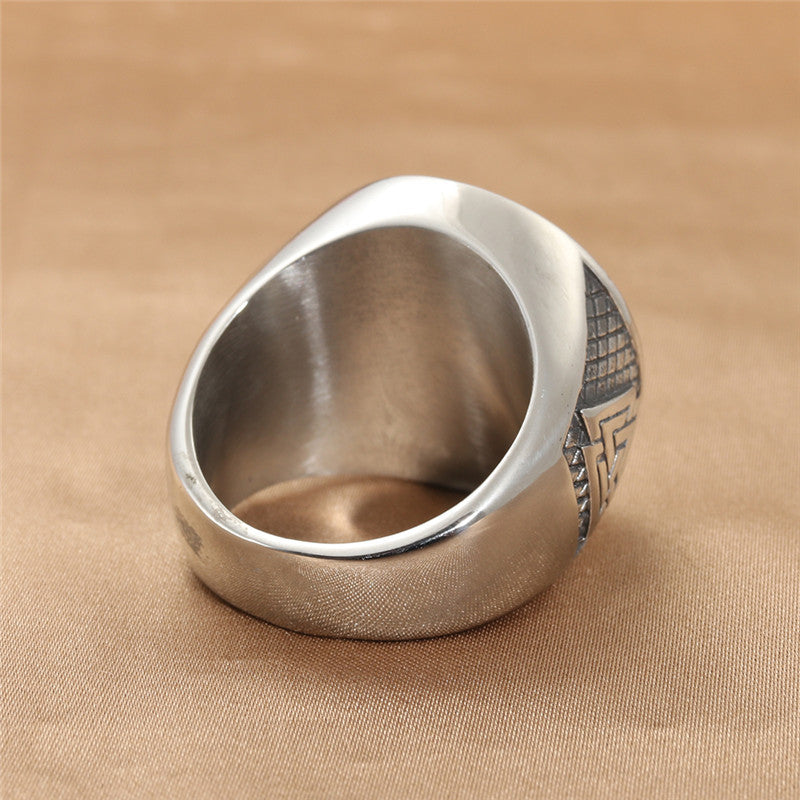 Viking Rice-shaped Retro Trendy Men's Ring