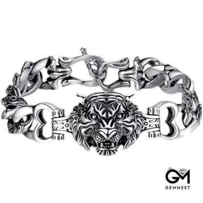 Vintage Tiger Head Bracelet