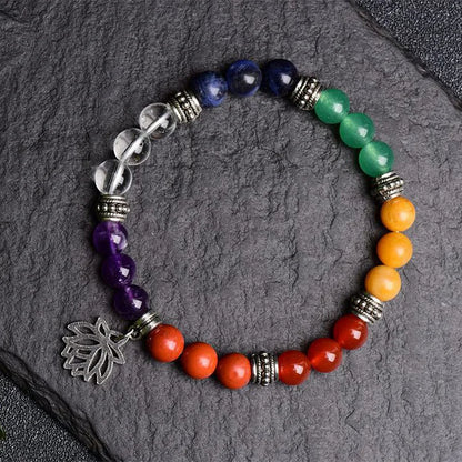 Chakra Lotus Symbol Bracelet