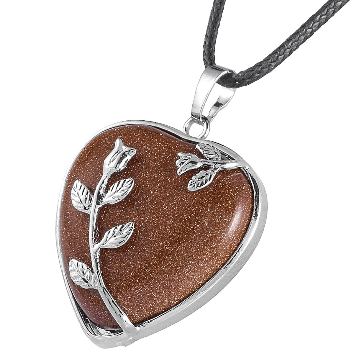 Heart Shaped Color Stone Necklace