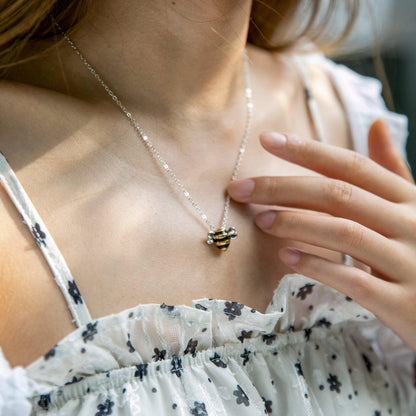 "Your Wings Were Ready" Bee Necklace