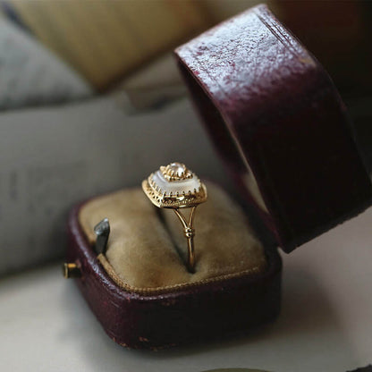 Square Clear Quartz Vintage Ring