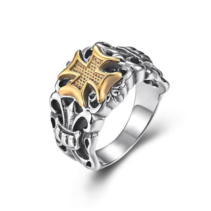 "My Faith" Vintage Cross Men's Ring