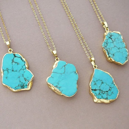 Delicate Irregular Turquoise Necklace