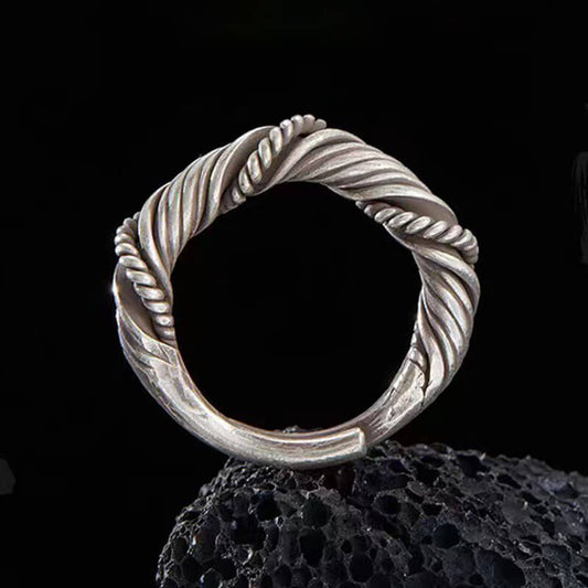 Hand-woven Retro Personality Niche Design Ring