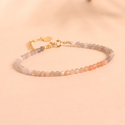 Mixed Gradient Color Sunstone Bracelet