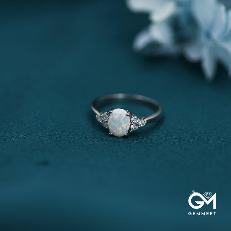 Oval Opal Ring