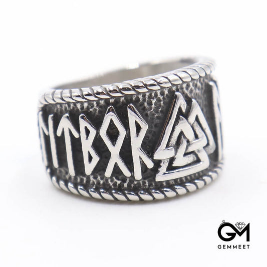 Odin Symbol Viking Rune Ring for Men