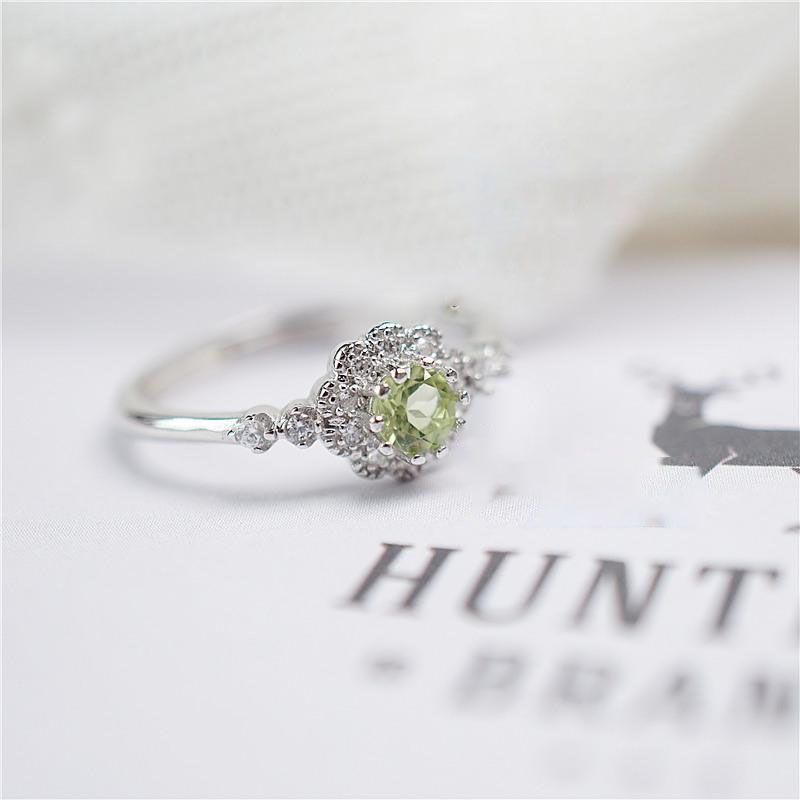 Inlaid Peridot Vintage Ring