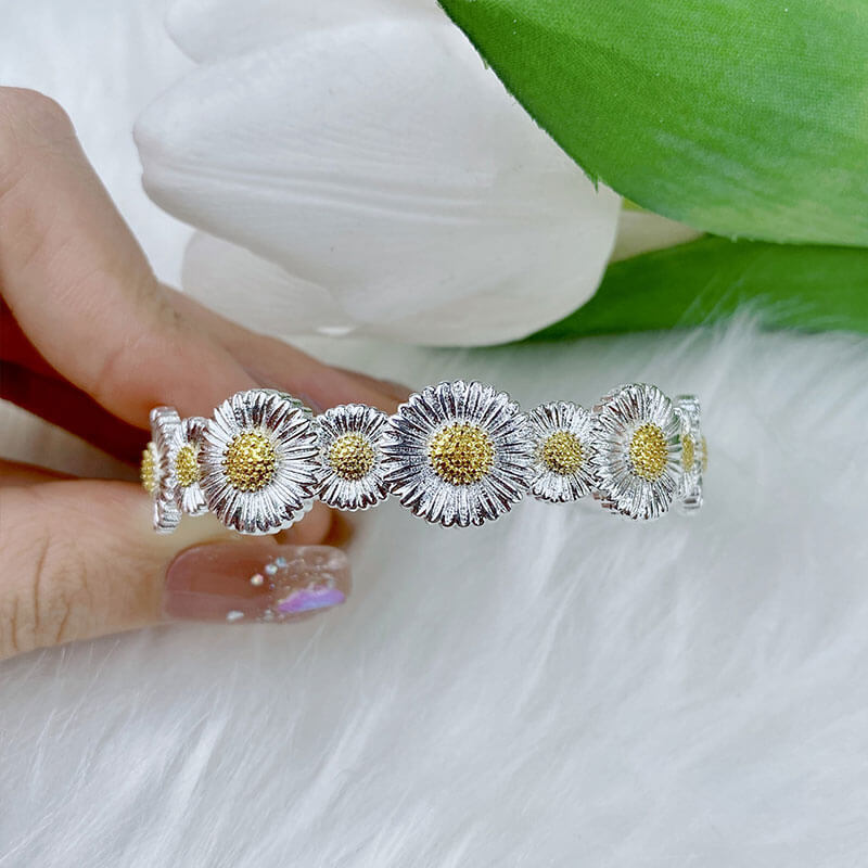 Hand-drawn Retro Lace Bracelet Daisy Palace Bracelet