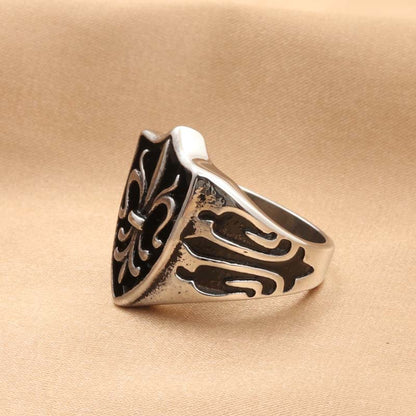 Retro Trendy Men's Sword Totem Pattern Ring