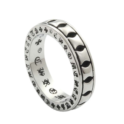 Simple Square Square Retro Trendy Men's Ring