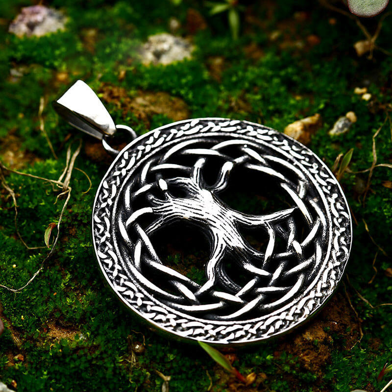 Original Handmade Nordic Mythology World Tree Amulet Nature Necklace