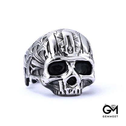 Stainless Steel Skull Personality Ring