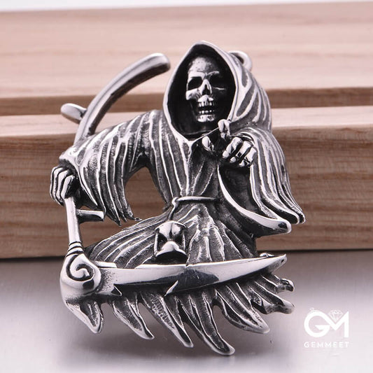 Stainless Steel Wizard Pendant Necklace