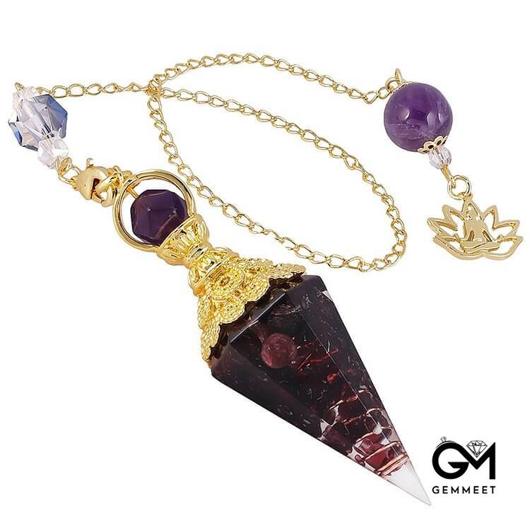 Variety Crystal Stone Pendulum