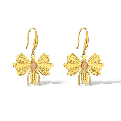 Cute Bee Pendant Dangle Earrings