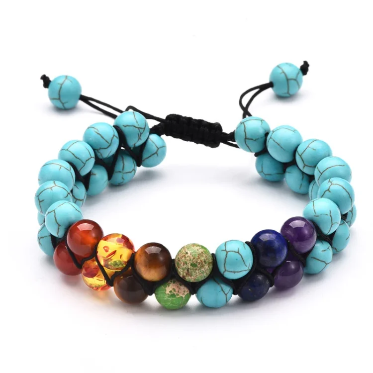 Chakra Double Braid Bracelet