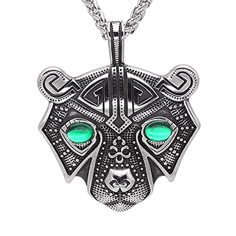 Retro Viking  Sacred Bear Necklace