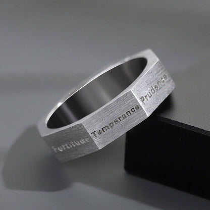 Character Octagon Band Ring