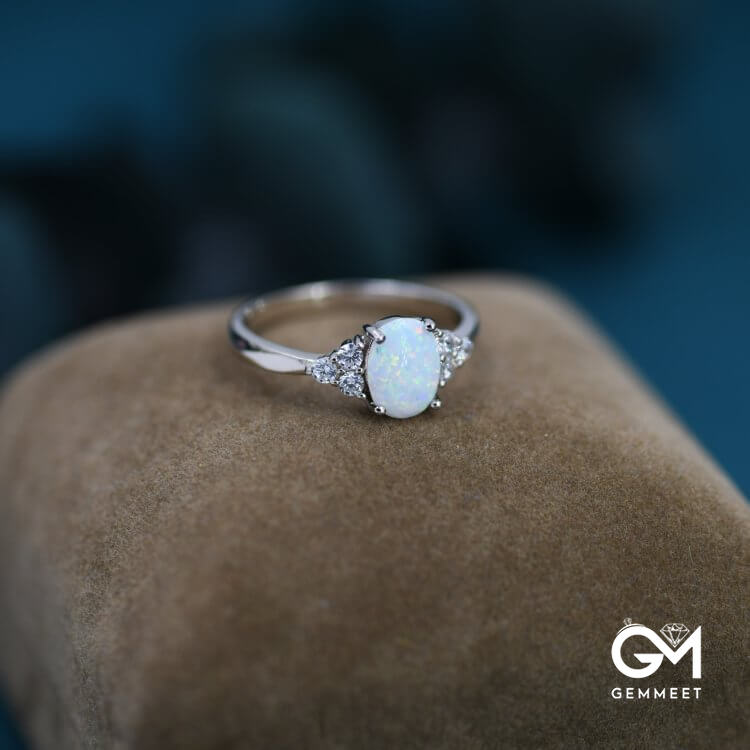 Oval Opal Ring