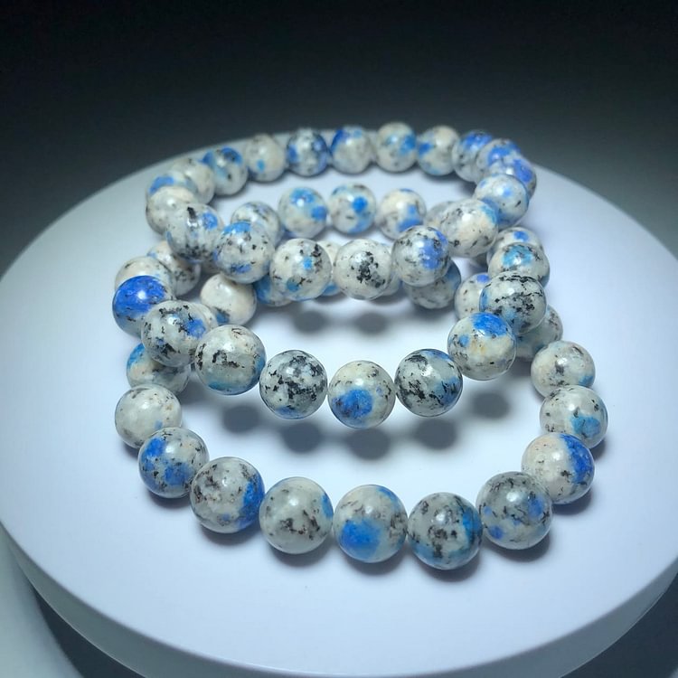 Natural Azurite 11mm Beads Energy Stone Bracelet