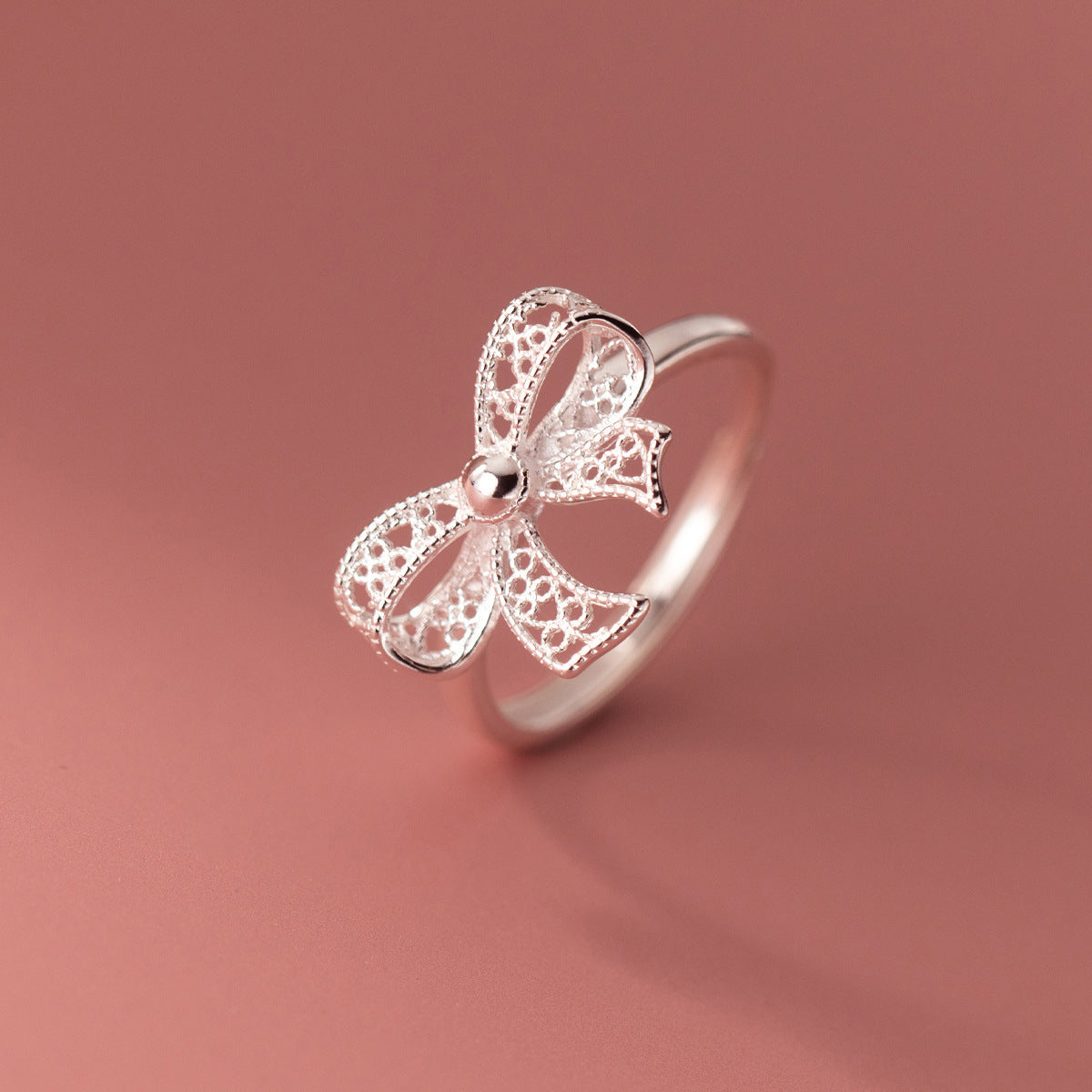 Fashion Hollow Bow Ring