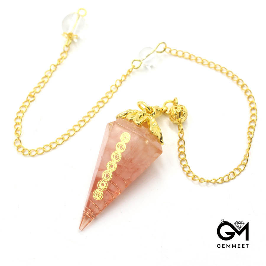 Conical Resin Crystal Spirit Pendant