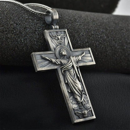 Ascension Cross Jesus Christ Necklace Cross Necklace