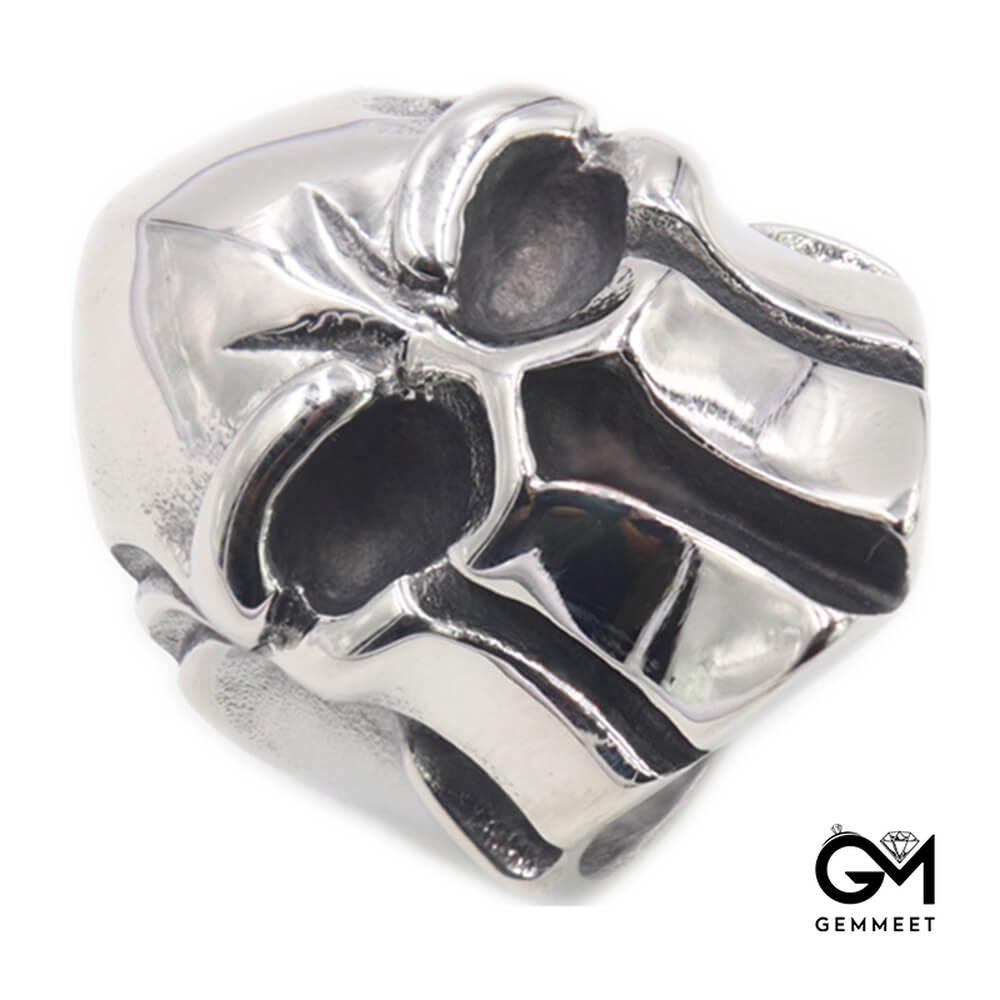 Retro Spartan Warrior Helmet Mask Skull Ring