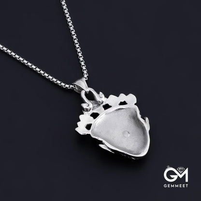 Ghost Head Facial Titanium Steel Necklace