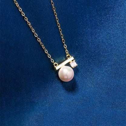 Life is 90% How You React it Pearl Balance Necklace