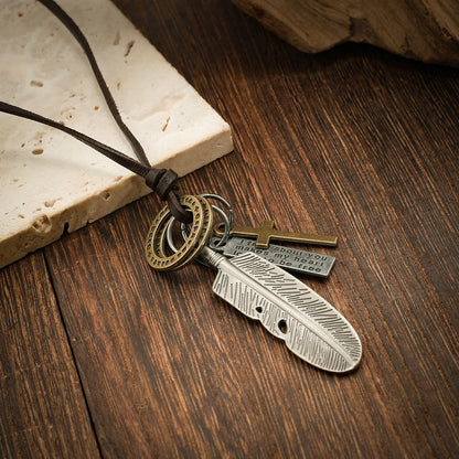 Vintage Feather Necklace