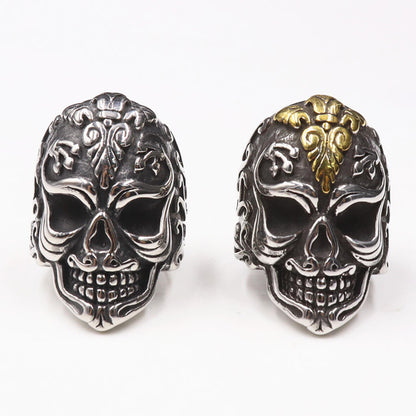 Vintage Stainless Steel Skull Ring