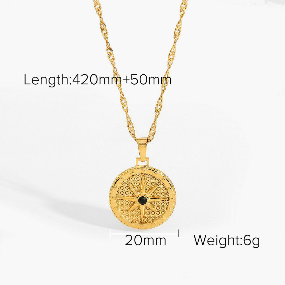 Elegant Star Disc Boho Necklace