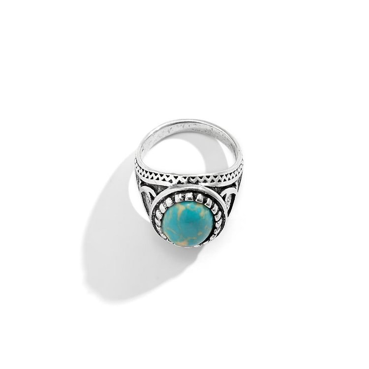 Retro Turquoise Men's Ring