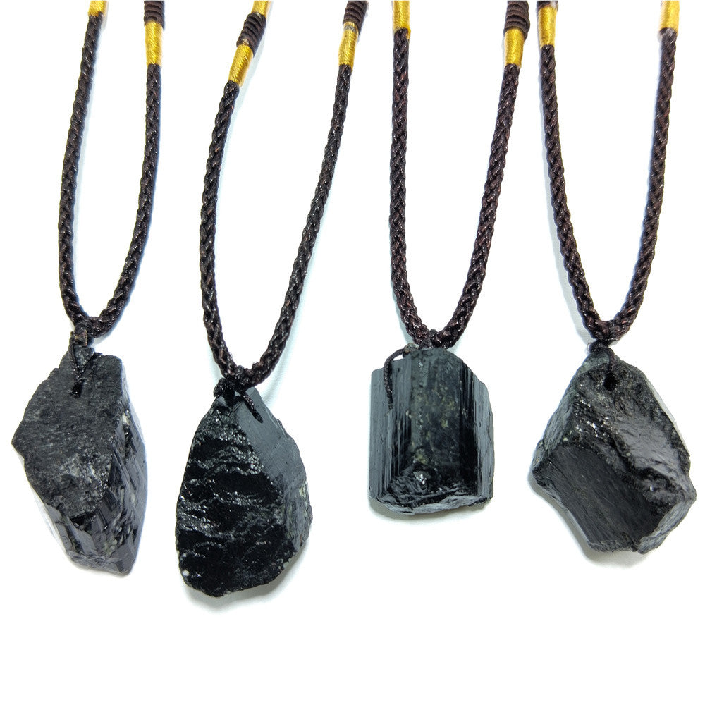 Natural Tourmaline Stone Protection Necklace