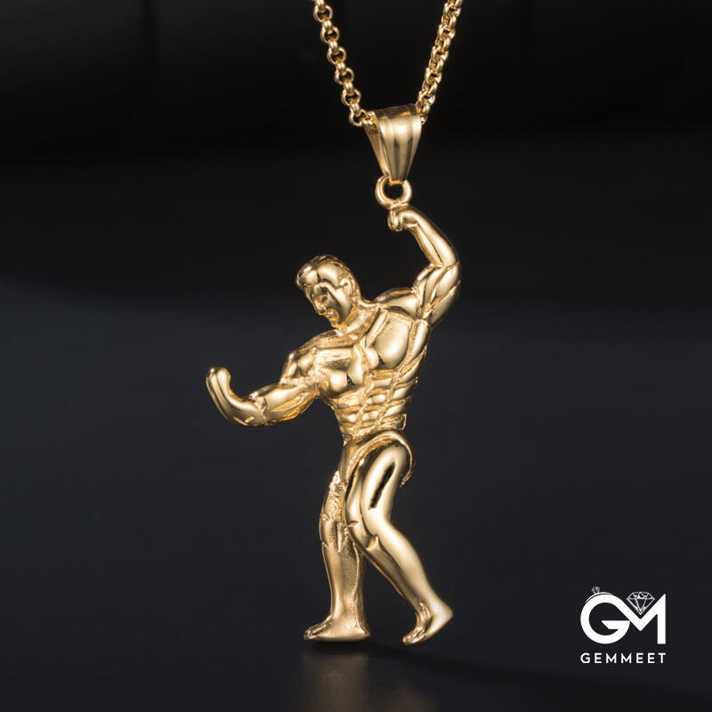 Stainless Steel Sports Fitness Necklace