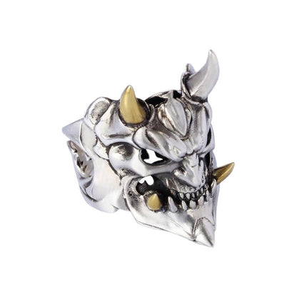 King of Ghost 3D Skull Adjustable Ring