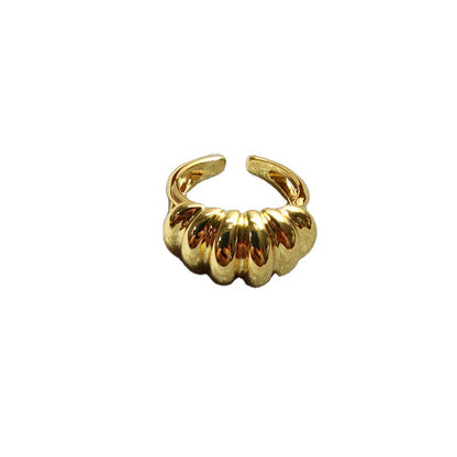 Twist Geometric Retro Simple All-match Adjustment Ring