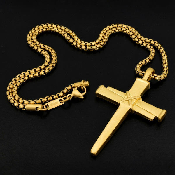 Stainless Nail Cross Necklace