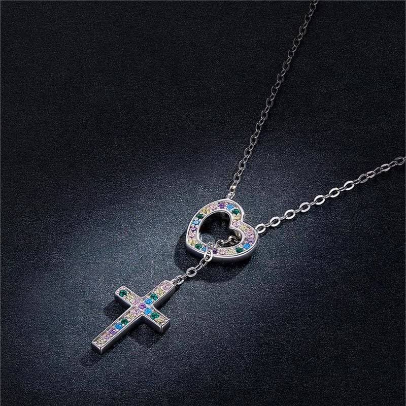 Women's Love & Cross Necklace