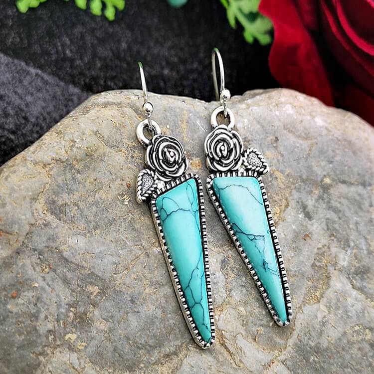 Turquoise Water Droplet Earrings