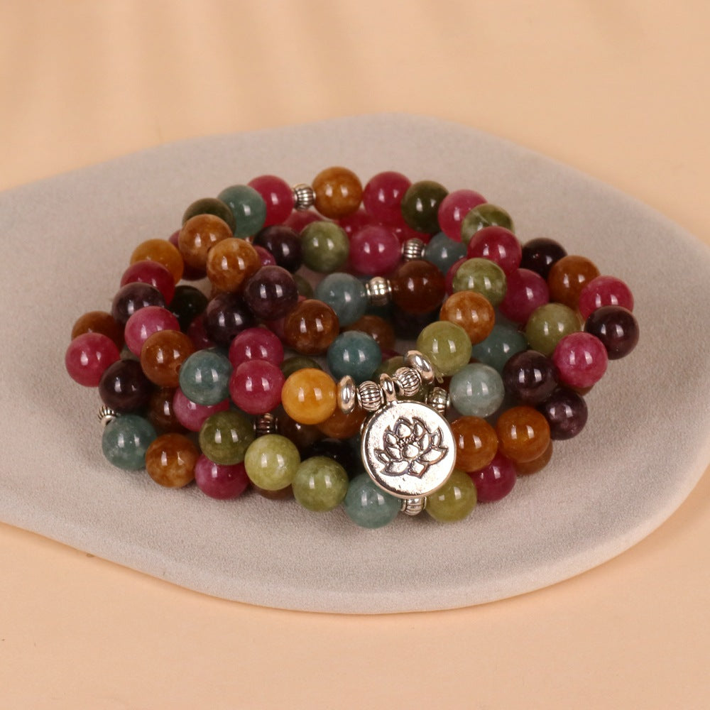 Multi-colored Stone Beaded Bracelet