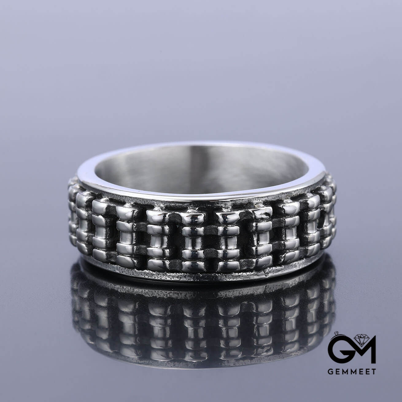 Titanium Steel Niche Premium Cross Ring