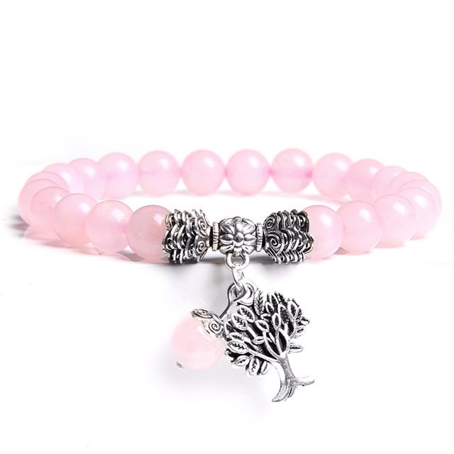 Natural Crystal Tree Of Life Bracelet