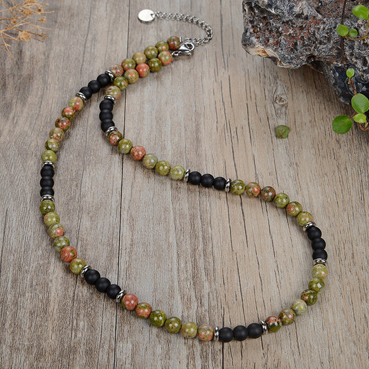 New Stainless Steel Tiger Eye Necklace