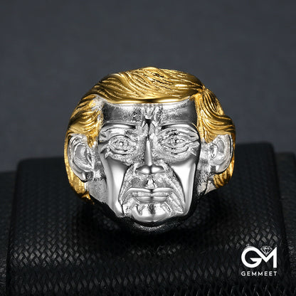 Trump Stainless Steel Men's Ring